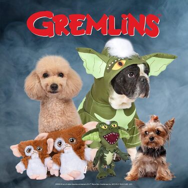 Костюм на Хелловін для собак Gremlins від Warner Bros, зелений, розмір M | Офіційний ліцензований товар