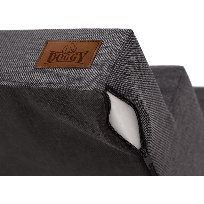 Східці для тварин Huastiertreppe: 4 сходинки, для собак та котів, допомога у підйомі, Graphit Inari, L - 40x60x40 см