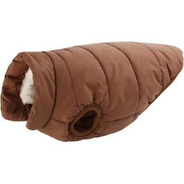 Теплий зимовий одяг для собак MISSMAO: флісова куртка з відбиваючими елементами, зручна в одяганні, колір кава, розмір 2XL