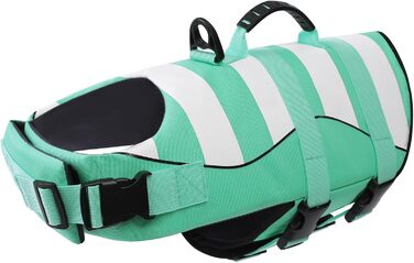 Рятувальний жилет для собак ASENKU - спортивний стиль, регульований, для дзерка, чихуахуа, французького бульдога, лабрадора (XXL, зелений)