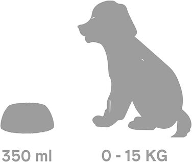 Миска для собак та котів UNITED PETS Pappy, екологічна, з Італії, 350 мл, помаранчевий колір