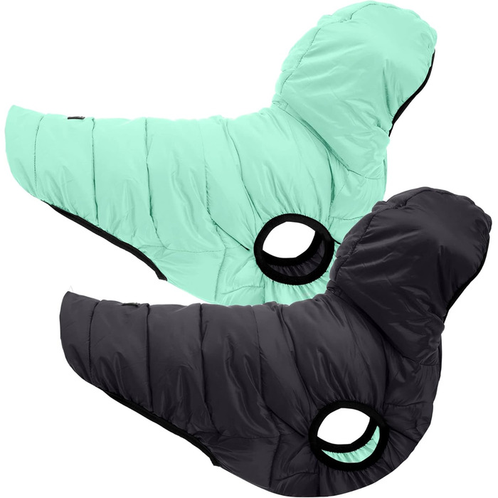 Ветровка для собак Pawtitas, вітронепроникна, водовідштовхувальна, чорно-блакитна, для великих порід, з кишенею, X-Large (упаковка 1)