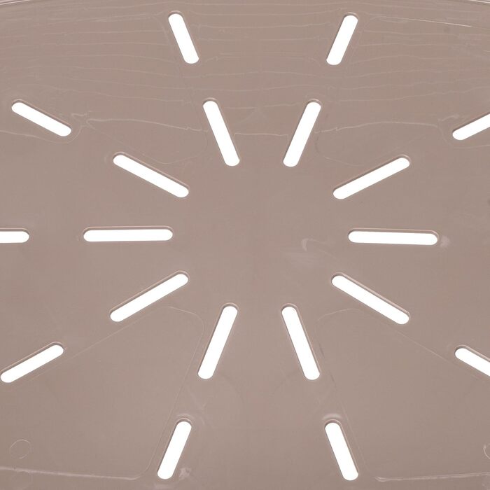 Крізьлювальне ліжко для собак та котів Ferplast Siesta Deluxe, пластикове, середнє, 74x48x25 см, сірий, миється, антиковзаюче