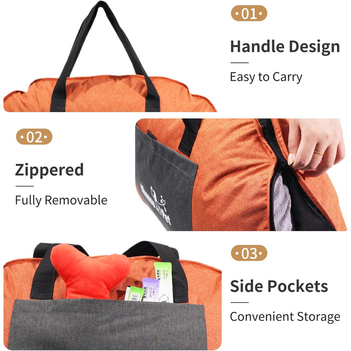 Водонепроникний килимок для собак на дачу, кемпінг та подорожі, L, денім блакитний