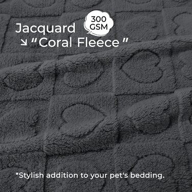 Килимок для собак та котів Luciphia, сірий, 100 x 145 см, прання допустиме