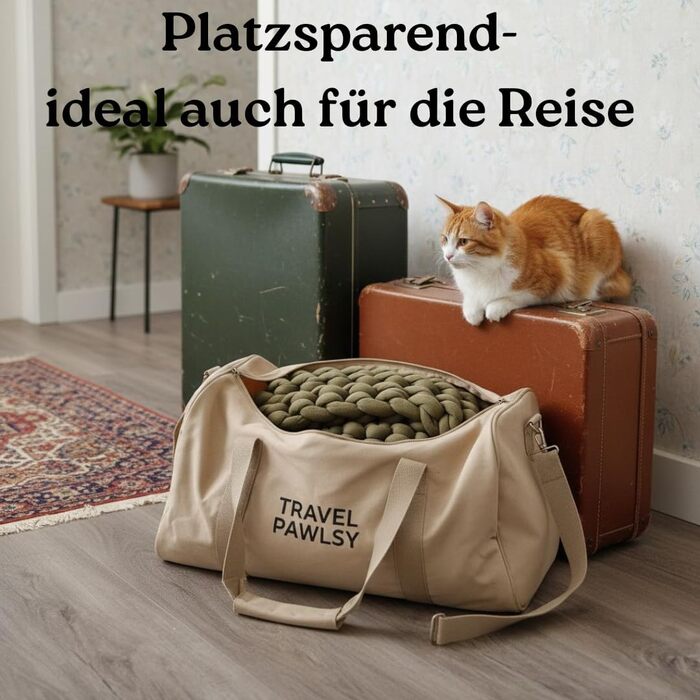 Клітка-гніздишко для котів, 40 см, зелена | Зручне ліжко-кошик для котів з бавовни, для маленьких та середніх котів | Легке, м'яке, миється