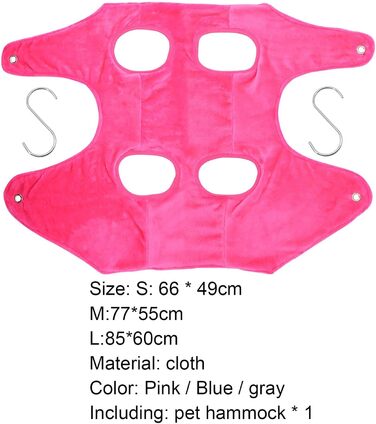 Гамак для грумінгу собак Meideli: зручний гамак для догляду за шерстю, з гачками, для стрижки нігтів, підходить для маленьких собак, сірий