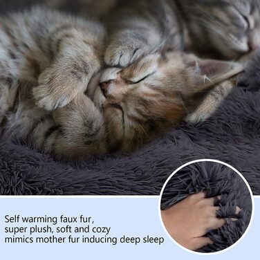 М'яке кругле ліжко для собак Antistress, корзина для собак, плюшеве ліжко для домашніх тварин, зручне та миється. Ліжко-корзина для собак маленьких, середніх та великих порід (90 * 90 см, темно-сірий)