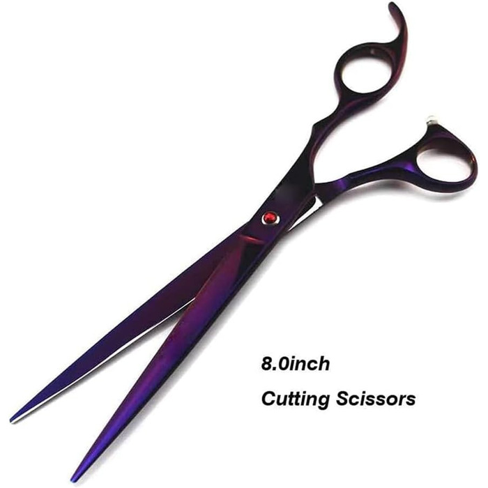 Професійні ножиці для собак, вигнуті ножиці, ножиці для стрижки шерсті собак, набір з нержавіючої сталі, підходять для стрижки шерсті тварин