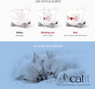 Питний фонтан для котів Catit Pixi, 2,5 л, білий