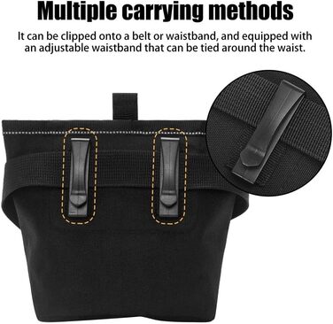 Сумка для ласощів для собак DONGKER з магнітним закриттям, поясна сумка для ласощів для тренувань та виховання цуценят, швидке винагородження, чорна