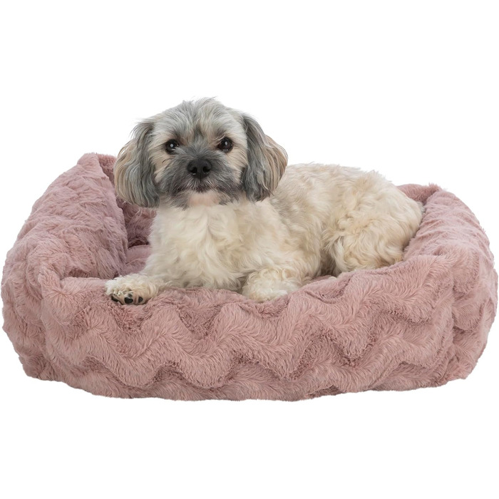Ортопедичне ліжко для собак TRIXIE Vital Loki, 65x50 см, рожеве - м'яке ліжко з Memory Foam для маленьких собак, суглобово-захисне