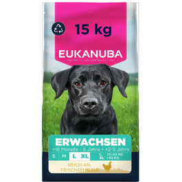 Сухий корм для собак великих порід Eukanuba Adult з куркою, преміум-клас, 15 кг