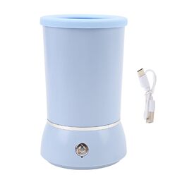 Автоматичний мийник лап для собак Asixxsix, перезаряджуваний, портативний, з м'якою силіконовою щіткою, електричний, для дому та подорожей, блакитний