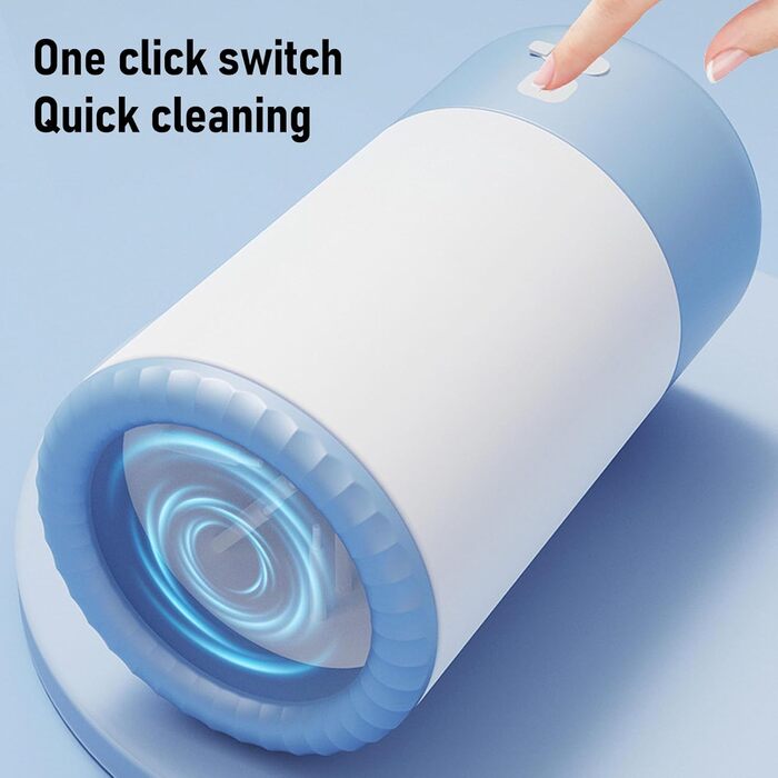 Електричний очищувач лап для собак Asixxsix, USB, автоматичний, для собак та котів (Blue)