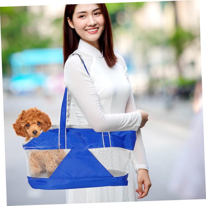 Складана переносна сумка для тварин Ganazono з оксфордської тканини. Дихаюча, з циркуляцією повітря, практична сумка на плече для котів та собак. Легко чиститься та зручна в подорожах.
