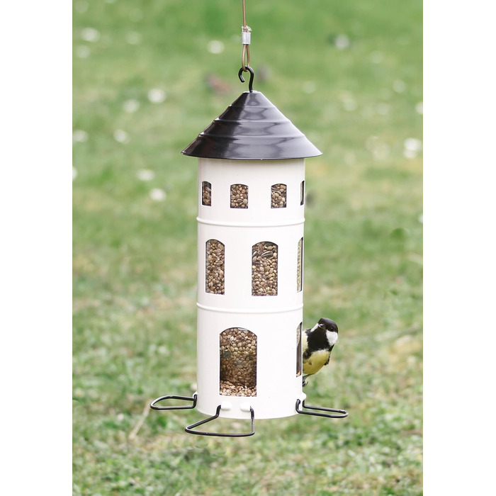 Годівниця для птахів Wildlife Garden WG340, комбінована, біла, метал