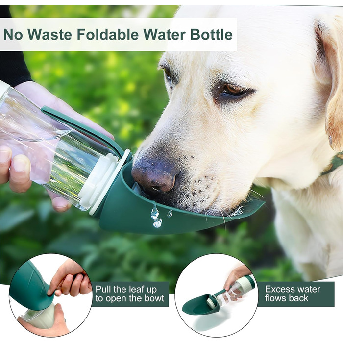 Вода для собак 2-в-1: пляшка та миска для прогулянок, кемпінгу та подорожей