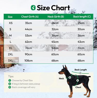 Водонепроникний зимовий одяг для собак великих порід, з кріпленням для повідка, флісова підкладка, світловідбиваючі елементи (XXL), червоний