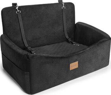 Автокрісло для собак JOEJOY - велике, для середніх та 2 маленьких собак до 25 кг, знімний чохол, Memory Foam, з ременями безпеки