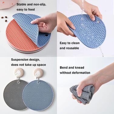 Миски для котів з нержавіючої сталі – для полегшення догляду за вусами, зменшення втоми, годівниця для котів з нековзною підкладкою (2 шт, великі)