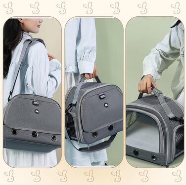 Транспортна переноска для дрібних тварин APKOL - переноска для морських свинок, кроликів, хом'яків, їжаків, сірого кольору