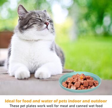 5 мисок для котів, силіконові миски для котів, широкі неслизькі миски для сухого та вологого корму