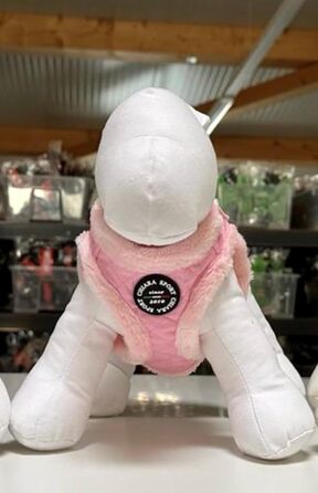 М'який нашийник для собак CHIARA MIA, розмір M (з водонепроникного матеріалу, регульований, з світловідбиваючими смугами), колір: Рожевий