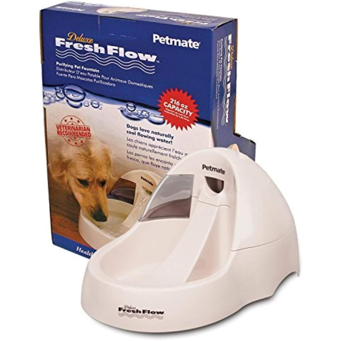 Автоматична поїлка для котів і собак PETMATE Deluxe Fresh Flow, пластик