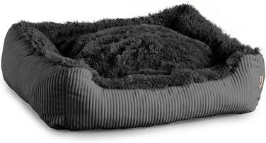 Gutekissen® Лежанка для собак Шерстяна, Маленькі породи - Зручна, Можливість вибору кольору та розміру (XXL - 110x90, Чорний) XXL Чорний