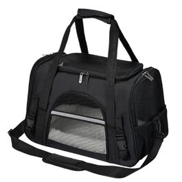 Чорна переносна сумка-рюкзак для собак - трансформер, для маленьких цуценят, складна, легка | Переноска для собак, рюкзак для собак