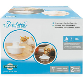 Автоматичний керамічний фонтан для води PetSafe Drinkwell Avalon, 2 л, для котів і собак
