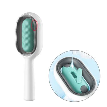 Щітка для котів з довгою та короткою шерстю - м'яка та ефективна для видалення ворсу, підшерстка та ковтунів. Ідеальна для щоденного догляду та розслаблюючого масажу