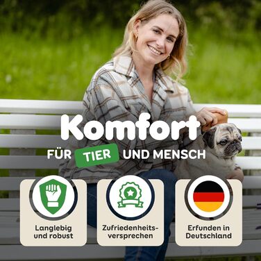 Щітка для собак DR Zoo Wobbi - для видалення шерсті під час линьки - видаляє шерсть у коротко-, гладко- та довгошерстих собак - щадна щітка для собак