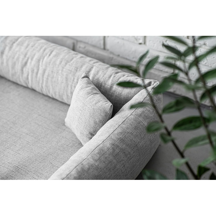 Ортопедичне ліжко для собак Bruno Grosse, середнього та малого розміру - подушка для собак, килимок для собак з тканини Aura - піна з пам'яті, м'яка, довговічна, стійка до зношування та розривів (XXL, світло-сірий)