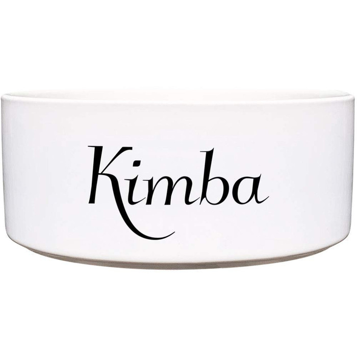 Керамічна миска для собак з іменем - 1.300 мл | Персоналізована миска для корму та води
