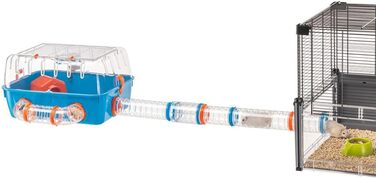Ferplast Набір тунелів для хом'яків Röhren Hamster-Set (7 частин) - прозорі тунелі з вентиляцією, іграшка для клітки