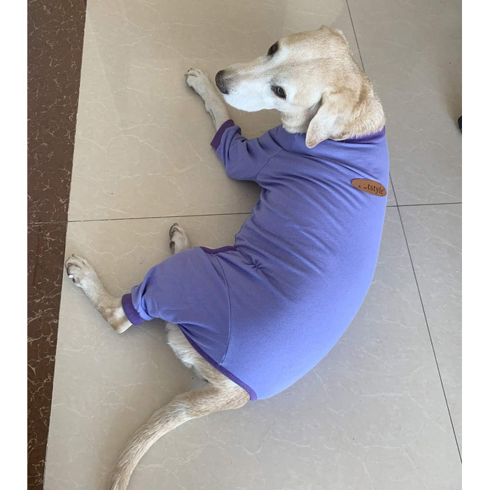 Піжама для собак великих порід: захист суглобів, анти-шерсть, фіолетовий колір