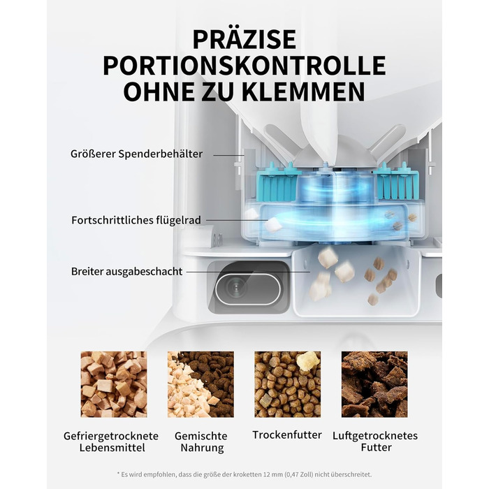 Автоматичний годівник для котів та собак PETKIT з камерою, 5л, 1-10 прийомів їжі на день, функція ШІ