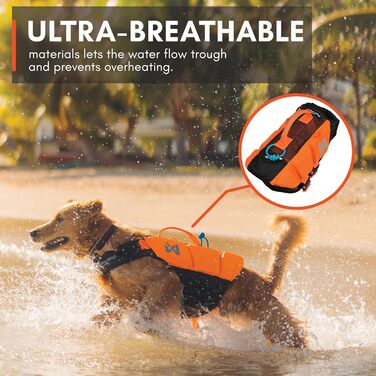 Рятувальний жилет для собак Non-stop dogwear Protector, розмір 6, для плавання, SUP, реабілітації