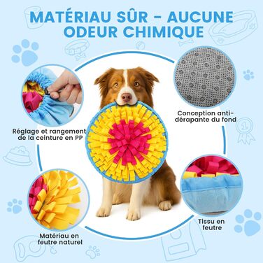 Schnüffelteppich для собак: інтелектуальна килимок-іграшка з антиковзаючою поверхнею. Антистрес, для малих та великих собак (зелений)