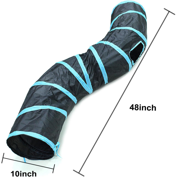 Туннель для котів Bemodst: інтерактивна іграшка-лабіринт для кошенят, кроликів, цуценят та хом'ячків (2-Way)