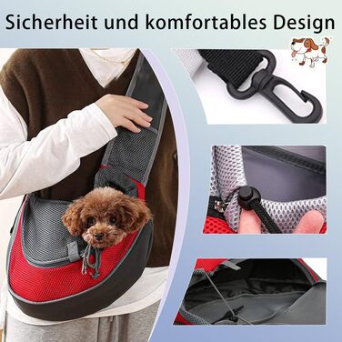 Сумка-переноска для собак та котів XGOPTS, чорна, до 5 кг, регульована, дихаюча, для прогулянок на вулиці