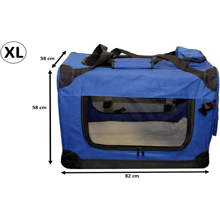 Складана переноска для собак Walexo, переноска для котів, блакитна XL