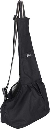 Сумка-переноска для собак та котів до 5 кг, чорна, з регульованим плечем, Oxford, для подорожей та прогулянок