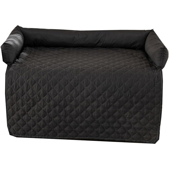 Килимок для собак та котів, м'який, неслизький, великий розмір 75x120 см (90x135 см), чорний