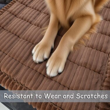 Крісло-підстилка для собак у машину, антиковзаюча, 137x63 см, коричневе