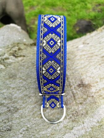 Широкий нашийник для собак 4 см, м'яка підкладка, регульований стопор, комфортний та легкий Martingale, подарунок для собаки (до 48 см обхвату шиї, 54 см обхвату голови з урахуванням 6 см стопора)