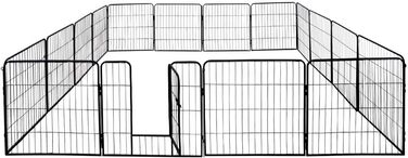 Вольєр для цуценят Petigi, вольєр для тварин, клітка для собак XL, 16 перегородок, 60 x 80 см