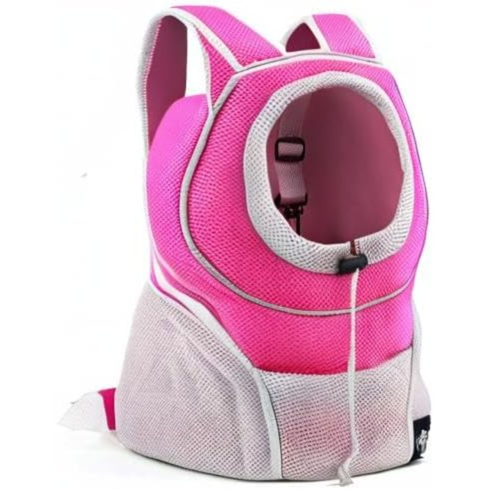 Рюкзак для собак PETCUTE: зручна переноска для маленьких собак та котів з висувною головою та знімною підстилкою (рожевий)